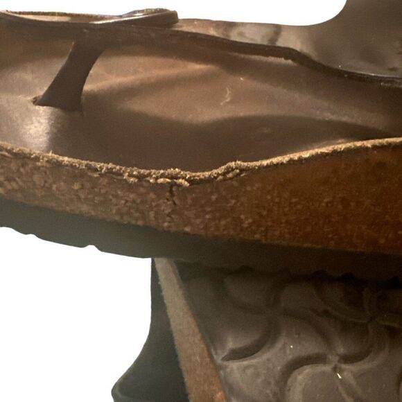 Birkenstock Gizeh Leather Thong Sandals‎ Women's 37/6 Black Patent - Picture 11 of 13